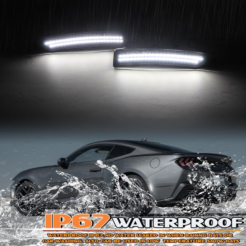 AreLokpri White Front Rear Side Marker Lights Compatible With 2024-up