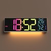 YISILE Digital Wall Clock Large Display, 16.2" Large Digital Wall