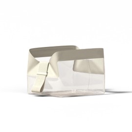 Cadence Parcel - Clear Dopp Kit with Magnetic Closure - Durable & Leak-Resistant Travel Toiletry Kit - Carry On Travel Essentials For Women/Men - Small Hygiene Bag for Airplane, Vacation, Camping- 1qt