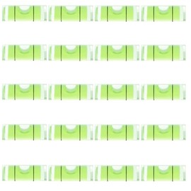 JYK Mini Cylindrical Level 20pcs, 9.5x40mm Small Horizontal Bubble Levels - Bubble Spirit Level Measuring Tools for Construction, DIY, and Layout