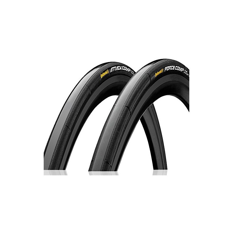 Continental Attack Compression Black Chili Front Tire, 28 x 22cc
