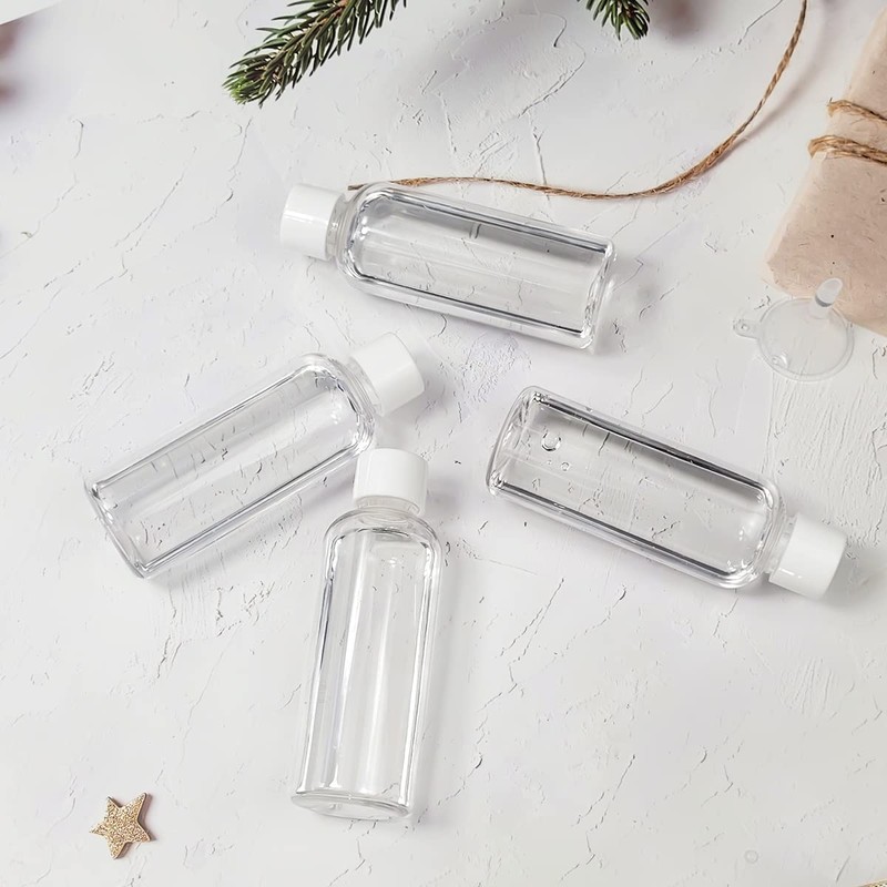 80 ml Travel Bottles, Pack of 4 Refillable Clear Empty