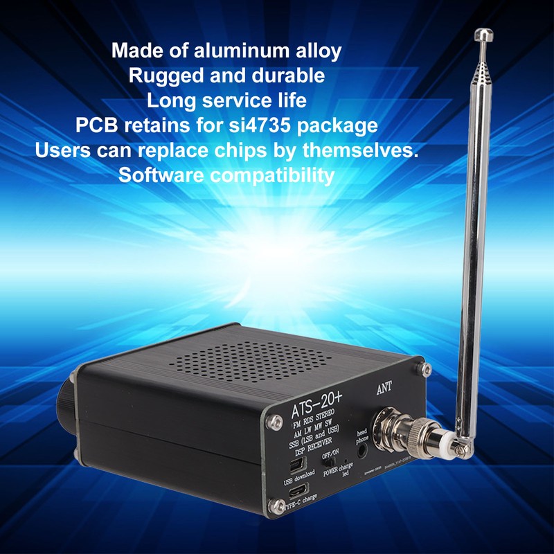 ATS 20+ Radio Receiver High Sensitivity Portable Small World Band
