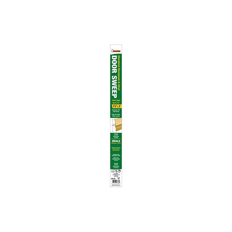 Frost King A58/36H Premium Aluminum And Vinyl Door Sweep 1-5/8-Inch