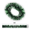 CHUQI Gorgeoustinsel 50 Ft Dark Green Tinsel Garland Christmas Foil