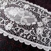 Set of 4 Lace Embroidered Table Runners, Hollow Lace Table