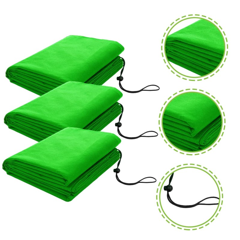 Mipcase 3pcs Frost Protection Bag Cold Plant Cover for Winter