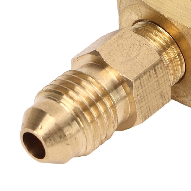 Tee Adapter Fitting, Brass 4AN 1/8 BSP 1/8 NPT Adapter