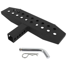OCPTY Hitch Step Tow Bumper Step 20" Length Black Trailer Hitch Step with Pin for Pickup Truck Car SUV with 2 Inch Receiver