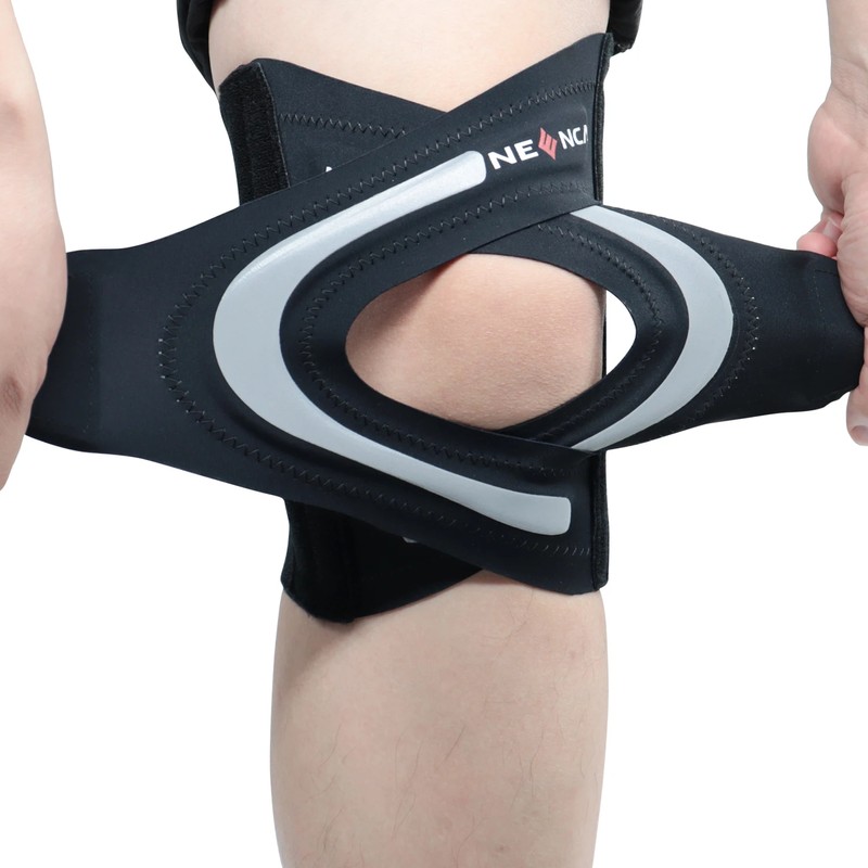 Adjustable Knee Brace for Sports Support – Open-Patella Wrap with