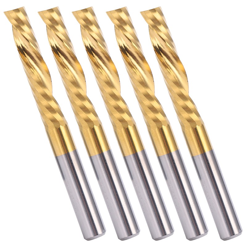 5pcs Spiral Router Bit High Speed Steel Milling Cutter CNC