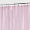 Barossa Design Clear Pink Stall Shower Curtain Liner with 3