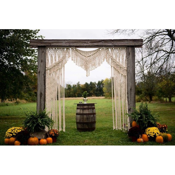 2020 Christmas Bohemian Macrame Wedding Backdrop Decor Boho Chic Macrame