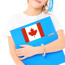 Flag of Canada Sticker Decal Notebook Car Laptop 5.5"x4" (Color)