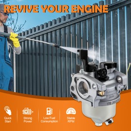Huayi Carburetor Carb Fit for Powerhorse 750143 3100PSI 2.5GPM 212CC Pressure Waher
