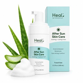 Heal After Sun Lotion with Aloe Vera - Soothing Foam for Sunburn Relief
