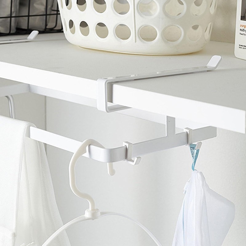 CINPIUK Under Cabinet Clothes Hanger Organizer Stacker for Laundry Room,