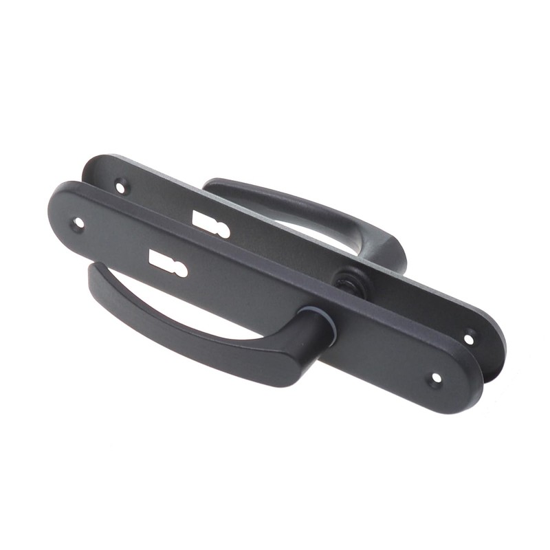 Aqbau® Door Handle Set Long Plate Black Door Handle Door