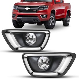DLAA Fog Lights Compatible with Chevy Colorado 2015 2016 2017 2018 2019 without Cables 1 Pair
