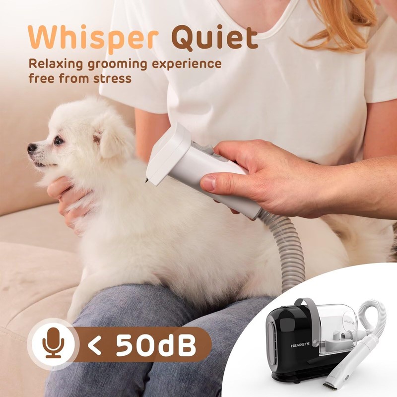 HEAPETS Dog Grooming Vacuum Kit - 3L Vacuum with 7