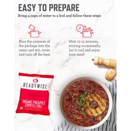 ReadyWise Emergency Food Supply - 90 Servings Organic Bucket, Protein Meals, Dehydrated & Freeze Dried Survival Food for Backpacking, Camping Essentials & Prepping Supplies, up to 25 Year Shelf Life