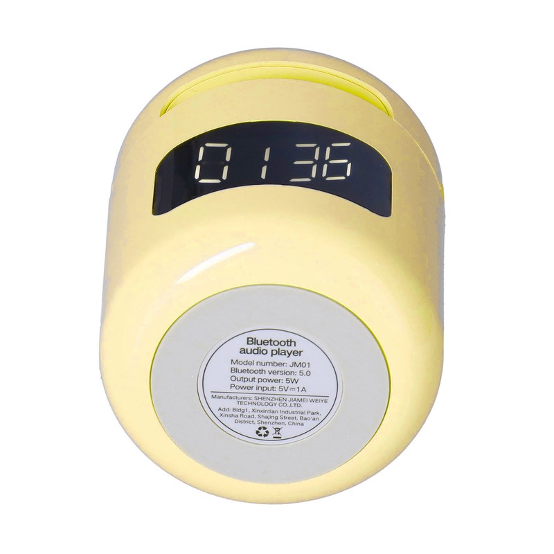 JM01 BT Clock Speaker Multifunctional Adjustable Portable BT Clock Speaker