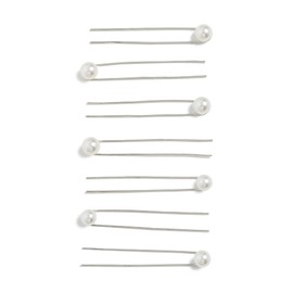 LELET NY Women's Pearl Hair Pin Set of 7, Pearl, White, One Size