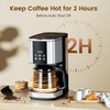 COWSAR 10-Cup Coffee Maker, 24-Hour Programmable Coffee Brewer, Keep Warm,