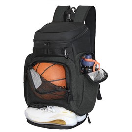 LARIPOP Basketball Backpack Large Sports Bag, Gym Bag with Ball Compartment and Shoe Compartment to Store Sports Shoes Water Bottles Laptops and Daily Necessities, Widely Used in Basketball, Soccer
