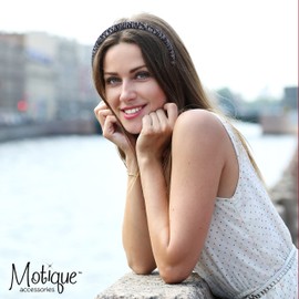 Motique Accessories Padded Headband for Women for Women (Grey Stripe)