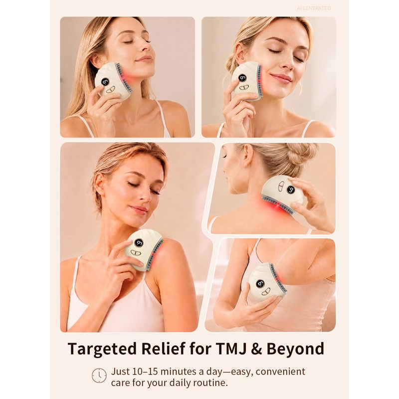 TMJ Relief Massager for Jaw Tension, Neck Pain & Clenching