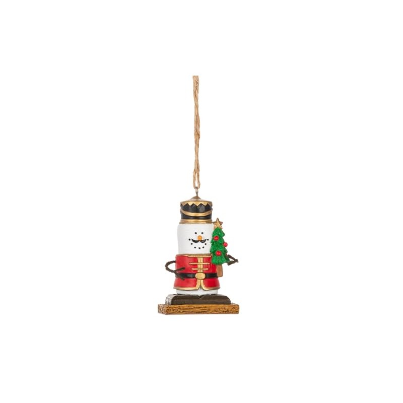 Ganz S'Mores Nutcracker Hanging Ornament, Multicolor, 3.25-inch Height, Resin, Polyresin