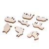 48PCS Animal Wooden Slice DIY Wood Ornaments Blank Decoration Shaped