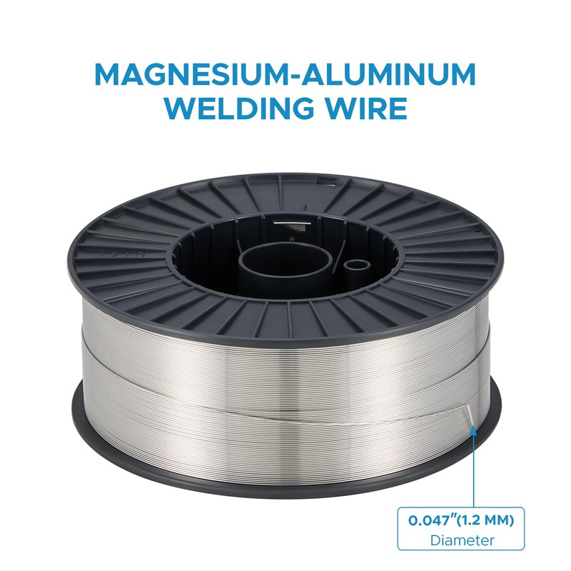 OMTech Magnesium Aluminum Welding Wire, 0.047" Diameter MIG Welding Wire