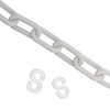 HATOOLHA® Plastic Link Chain, Plastic Safety Chain Barrier Road Warning