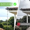 Joyzan Rain Chains for Gutters Outside, 8.5FT Adjustable Rain Catcher