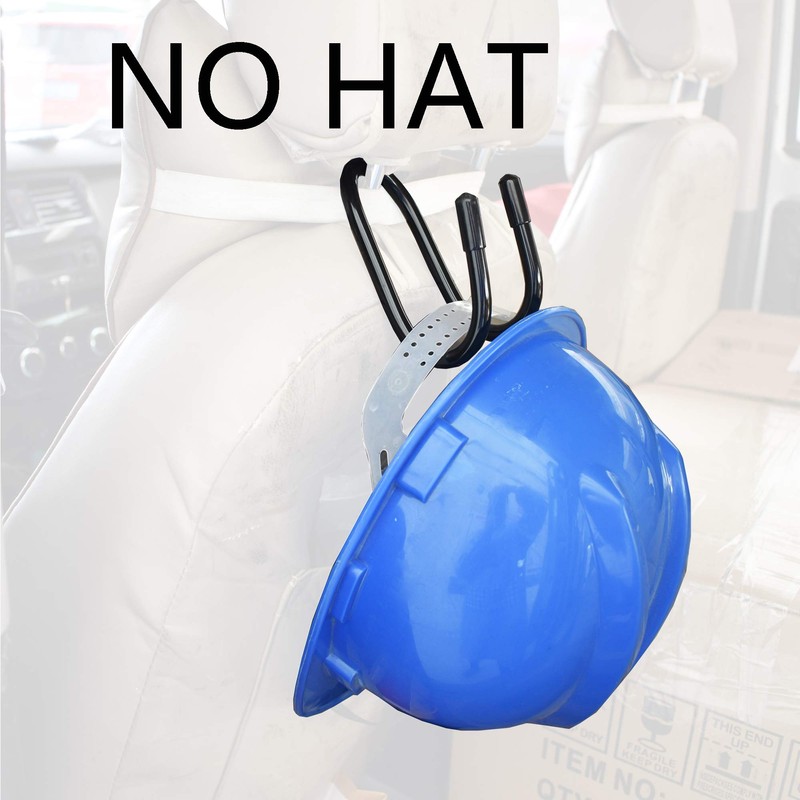 YYST Flexible Over The Seat Hard Hat Rack Holder Back