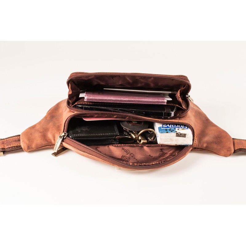 Matador Genuine Leather Shoulder Bag Travel Bag Bum Bag, antique