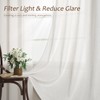 Natural Linen Curtains 84 Inch Length 2 Panels Cream White