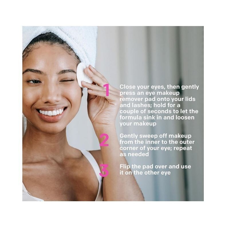 Almay Biodegradable Makeup Remover Pads, Longwear & Waterproof, Hypoallergenic