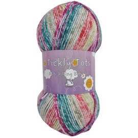 Cygnet Tickly Tots DK 100g - Self-Striping Acrylic Knitting Yarn (Starlight 7333)