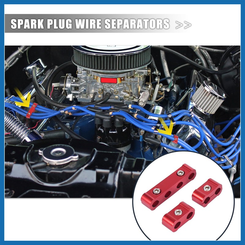A ABSOPRO 2 Set 8mm Car Engine Spark Plug Wire