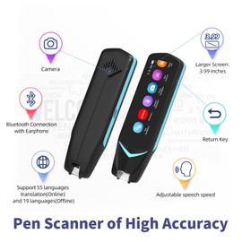 NEWYES Translation Pen Scanning, Translator with Voice Output, Scanner Pen for Data Entry, OCR Reading Pen with Text to Speech, Photo Translator, 112 Languages
