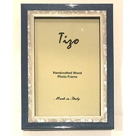 Tizo 5 x 7 Inch Wood Frame - STUDIO4 New Blue Picture Frame