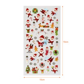Naler Weihnachtsaufkleber Weihnachten Sticker für Scrapbooking Wehinachtsgeschenk Dekoration, 10 Bogen
