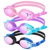 NSSIW Goggles Kids Swim Swimming-Goggles-for-Kids: Anti Fog Kids Goggles with