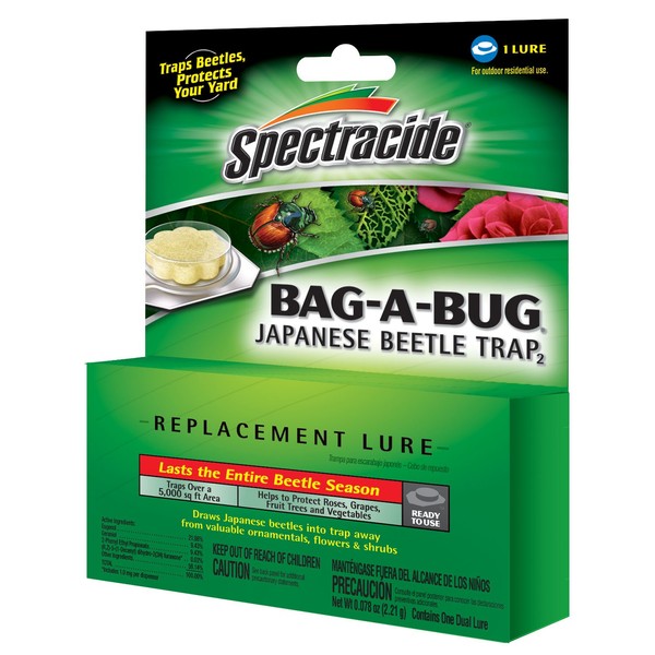Spectracide HG-16905 Bag-A-Bug Japanese Beetle Trap Replacement Lure, 1-Count, 12-Pack, Pack of 12