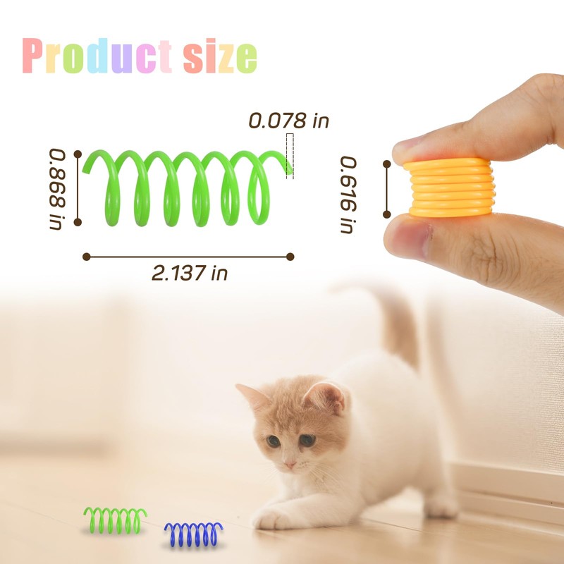 Andiker Interactive Cat Spiral Creative Spring Toy to Kill Time