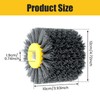Sanding Brushes, Nylon Brush, 80/120/320 Grit Polishing Brush for Wood