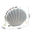 ANKOMINA Glitter Sequin Small Shell Shape Shoulder Handbags Phone Money
